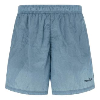 Stone Island B100002 Mid Length Swim Shorts Dust Blue L1S15B100002S0E13V004A