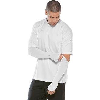 Coolibar Mens Performance Arm Sleeves - UPF 50+ Sun Protection - Backspin in White at Nordstrom, Size Xx-Large