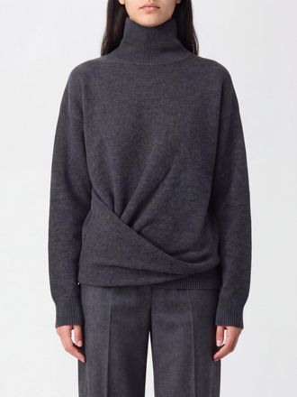 R&oacute;he High Neck Jumper in Wool with a Relaxed Fit and Dropped Shoulders