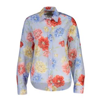 GANT Shirts - Dames - Overhemden - Veelkleurig - XS - Katoen - Overhemden