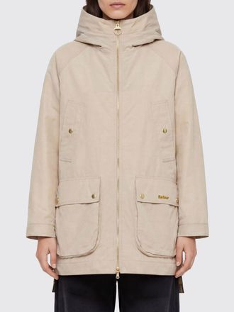 Barbour Parka a vento con cappuccio in misto cotone