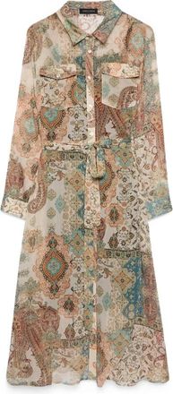 Fiorella Rubino Shirt Kleedjes - Dames - Shirt Kleedjes - Beige - 5XL - Kleedjes
