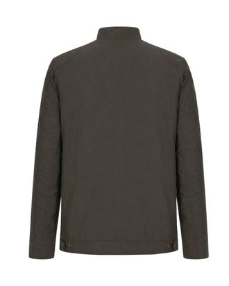 Barbour Waxed Cotton Biker Jacket - Olive