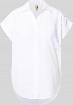 Soyaconcept Relaxed Fit Bluse mit Brusttasche Modell DORA in Weiss, Gr&ouml;&szlig;e XXL