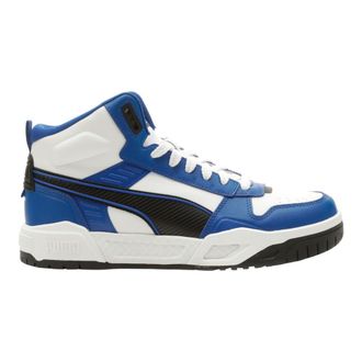 Puma Mens Rbd Tech Mid Sneaker, White-Black-Cobalt Glaze, 10.5 UK
