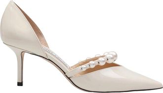 Jimmy Choo London Aurelie 65 Decollete in paint with pearls