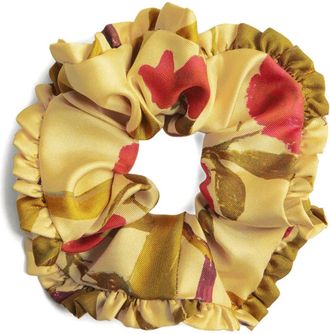La DoubleJ Scrunchie per capelli con stampa (3 pezzi) - Giallo