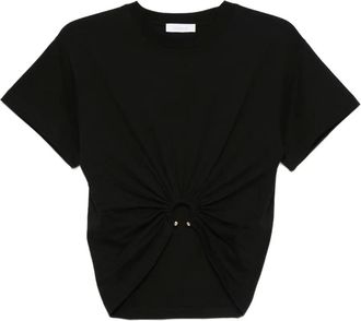 Paco Rabanne T-shirt con anello - Nero