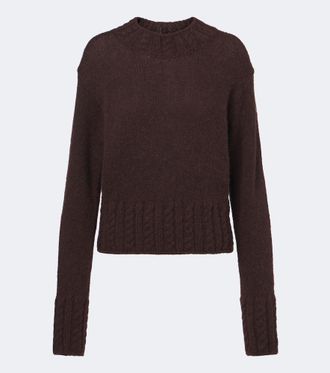 Moncler Pullover in misto alpaca e lana