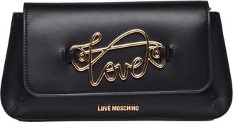 Love Moschino Shoulder Bag With Gold-Tone Detail And Structured Design