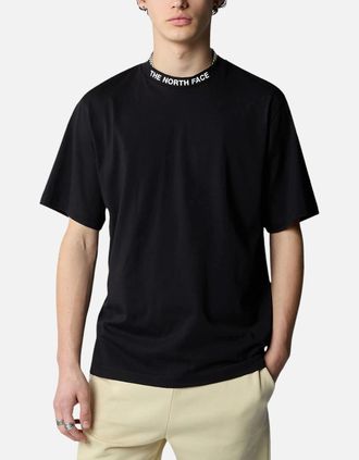 The North Face Mens The North Face Mens T Shirts Zumu Short Sleeve Cotton Crew Neck Casual TNF Tops - Black - Size: 42