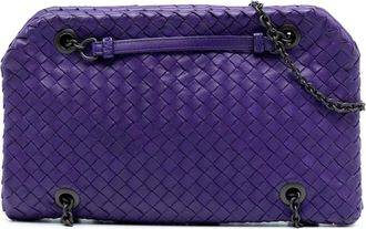 Bottega Veneta Borsa a mano in pelle con catena Pre-owned - - Pre-owned - Donna - Viola - ONE SIZE