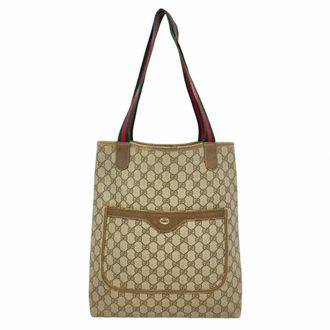 Gucci Brown Pvc Tote Bag (Pre-Owned)