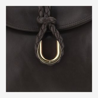 Bottega Veneta Womens Small Freedom Calfskin Shoulder Bag Brown