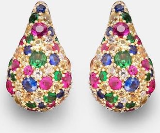 Roxanne First Happy Tears 14kt gold stud earrings with sapphires