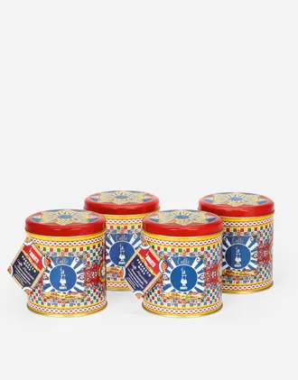 Dolce & Gabbana 4 Coffee Canisters Bialetti - Multicolor Onesize