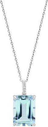 Effy Blue Topaz & White Sapphire Pendant Necklace at Nordstrom Rack, Size 18
