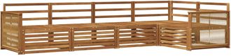 vidaXL Conjunto De Sof&aacute;s De Exterior 5 Uds. Natural Vidaxl