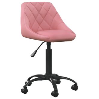 vidaXL Silla De Oficina De Terciopelo Rosa Vidaxl