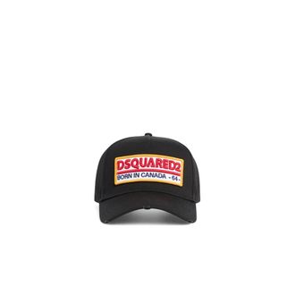 Dsquared2 Baseball Cap Gabardine - male - Dsquared2 - Hats & Caps - Black - ONE SIZE - Accessories