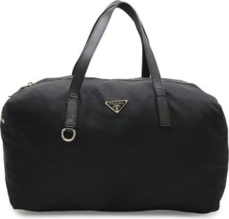 Prada Triangle Logo Mini Boston Bag