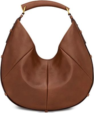 Saint Laurent Medium Mombasa Leather Bucket Bag