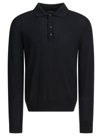 Tom Ford Long Sleeved Polo Shirt