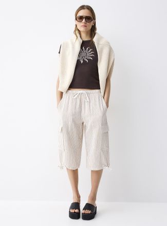 Twik Womens Organic cotton gauze Bermuda short