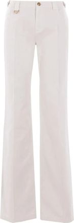 Chloé Pantaloni dritti in cotone - Bianco