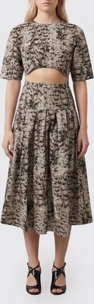 Pinko Abito cut-out in cotone animalier Pinko