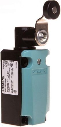 SIEMENS Interruptor De L&iacute;mite 1no 1nc, Palanca Basculante Met&aacute;lica De 40 Mm Con Rodillo De Pl&aacute;stico De 19 Mm, Ip67, Sirius 3se5112-0bh01