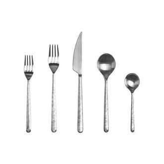 Mepra Linea Leaves Flatware Set - 5 Pieces in Ice Silver at Nordstrom