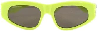 Balenciaga Pre-owned Protective Zonnebrillen - Dames - Vintage Accessoires - Groen - ONE Size - Vintage