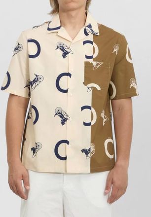 Celine cotton printed bowling shirt