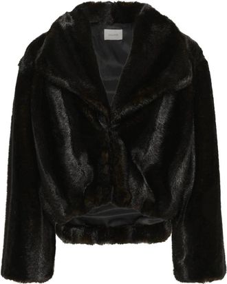 Gestuz Faux Fur & Shearling Jas - Dames - Jassen - Bruin - XS - Jassen