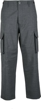 Department Five Wool Blend Stretch Trousers - Grey