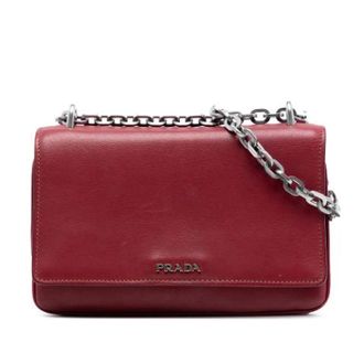 Prada Pre-owned Cross Body Bags, female, Red, Size: ONE SIZE Pre-owned Vintage Crossbody Bag