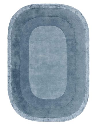 Novatrend Alfombra tufted a mano en lana azul 160x230 cm