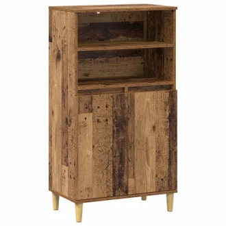 vidaXL Aparador Alto Madera De Roble 60 X 36 X 110 Cm Vidaxl