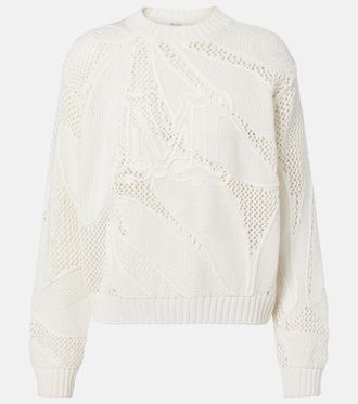 Max Mara Salvo open-knit cotton sweater