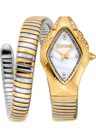 Just Cavalli Womens JC1L306M0065 Ladies Signature Snake Watch - Gold - One Size