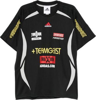 adidas Teamgeist Moto graphic-print T-shirt - men - Polyester - M - Black
