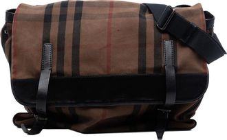 Burberry Pre-owned Burberry House Check Canvas Flap Crossbody Ladies 7GFIRSX2GZF1ZXLH