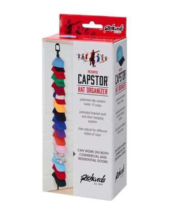 J&V Textiles Hanging Cap Organizer For Up To 15 Caps