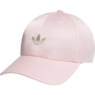 adidas Shine Trefoil Baseball Cap in Sandy Pink/White at Nordstrom