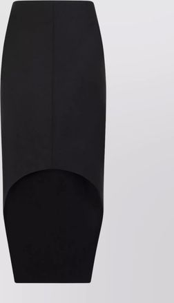 Givenchy front kick skirt asymmetric hem