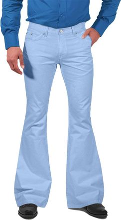 Generic Vintage Baggy Flared Jean Mens Y2k Jeans Aesthetic Bell Disco Denim Pants Fashion Leisure Plain Trouser Relaxed Comfort Straight Leg Hip-Hop Skater Tr