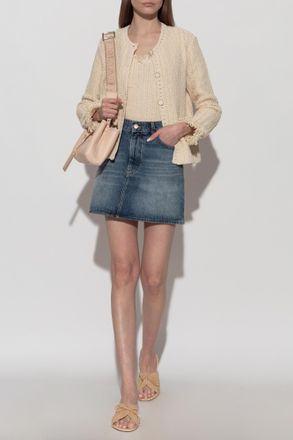 Emporio Armani Denim Skirt, Womens, Blue