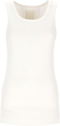 Givenchy White Stretch Cotton Tank Top
