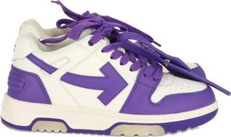 Off-white arrow-motif leather sneakers